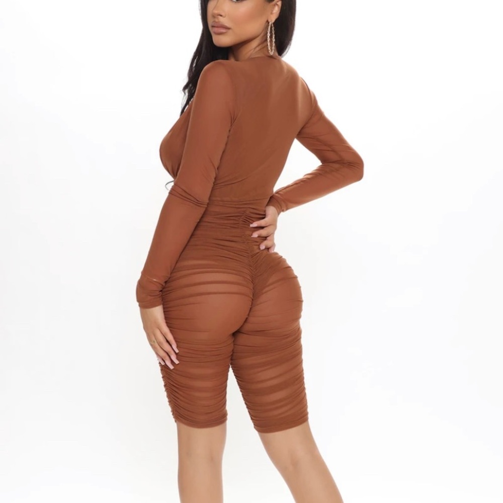 FashionNova brown romper